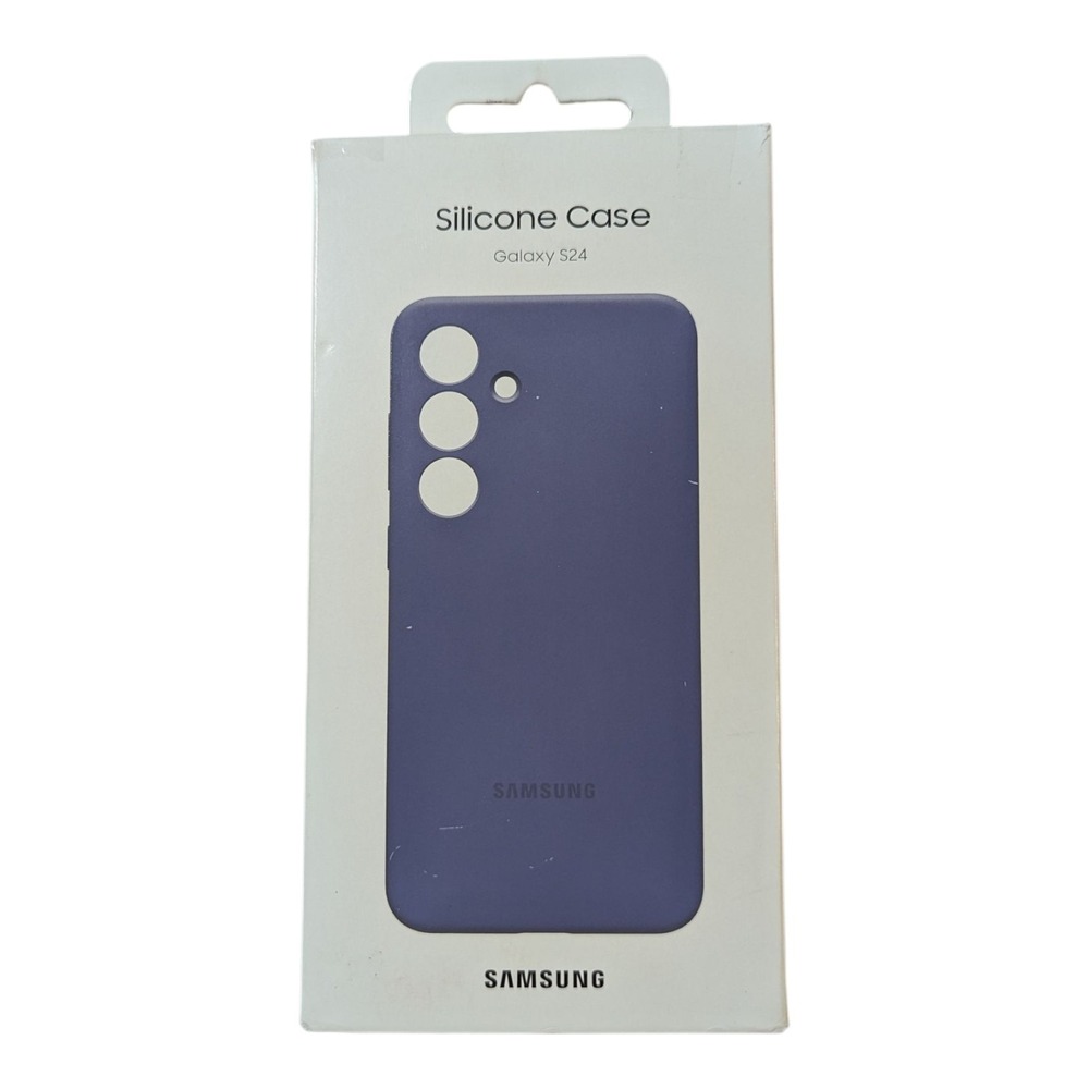 P6-O Genuine Violet Samsung Silicone Case Cover Galaxy S24